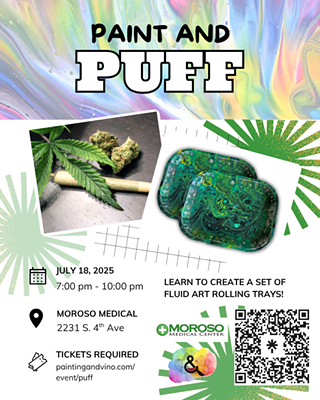 Image: Paint and Puff: Alcohol-Free, Cannabis-Friendly Fun 🤸🏽