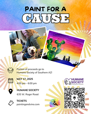 Image: Paint Class Fundraiser for Humane Society of Southern AZ