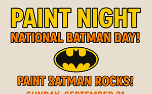 Image: Paint Day - Batman Rocks! @ Poppin' Off