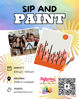 Image: Pastel Desert Paint and Sip at Reforma