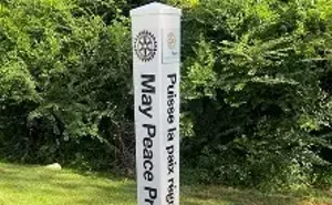 Image: Peace Pole Dedication