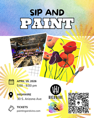 Image: Poppy Love Paint and Sip at HighWire
