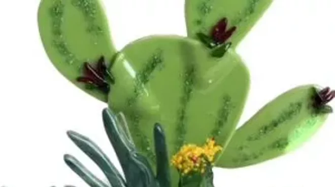 Image: Potted Glass Cactus