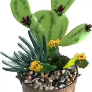 Image: Potted Glass Cactus