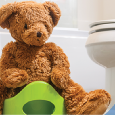 Image: teddy on potty