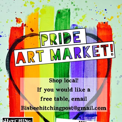 Image: Pride in Bisbee, art market!