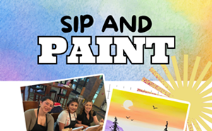 Image: Purple Mountain Paint and Sip at Roadhouse Cinemas