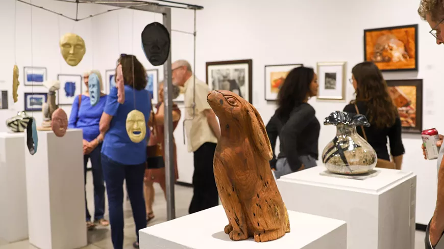 Reception and awards ceremony celebrating juried works created by Pima Community College students from 2025 to 2026.