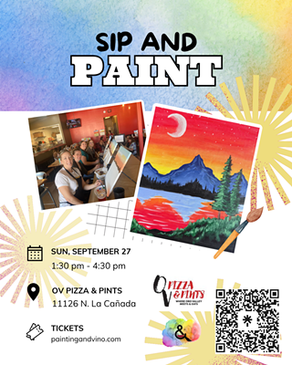 Image: Serenity Lake Paint and Sip at OV Pizza