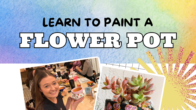 Image: Sip and Paint a Flower Pot