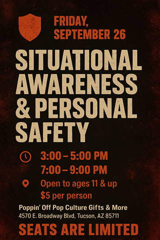 Image: Situational Awareness & Personal Safety Class @ Poppin' Off