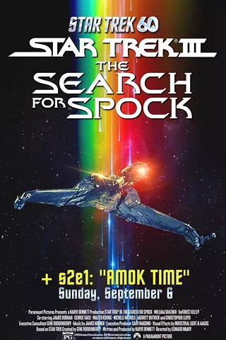 Image: Star Trek Double Feature - Amok Time & Star Trek III: The Search for Spock - 60th Anniversary Event