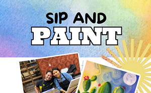 Image: Starry Cactus Paint and Sip at Roadies