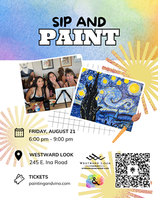 Image: Starry Night Paint and Sip at Westward Look