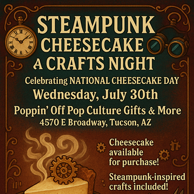Image: Steampunk Cheesecake & Crafts Night