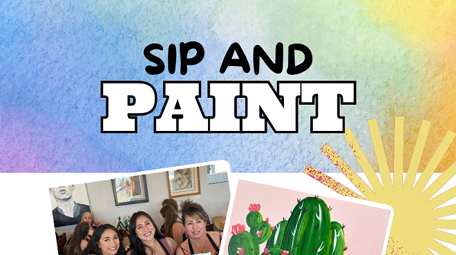 Image: Succulent Trio Paint and Sip &ndash; Canvas Comes Traced!