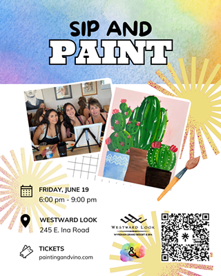Image: Succulent Trio Paint and Sip &ndash; Canvas Comes Traced!