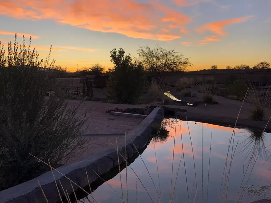 Sunset at Mission Garden