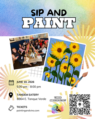 Image: Sunflower Dreams East Side Sip and Paint
