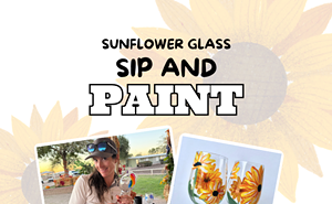 Image: Sunflower Glass Sip and Paint at DiBella&rsquo;s