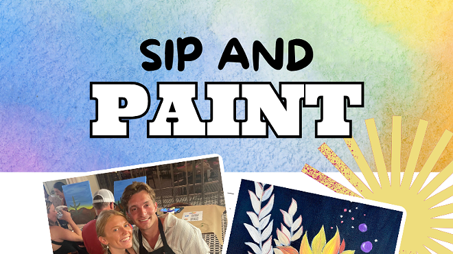 Image: Sunflower Magic Sip & Paint at HighWire