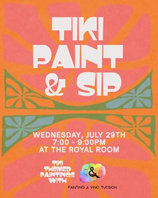 Image: Tiki Night Paint and Sip at The Royal Room