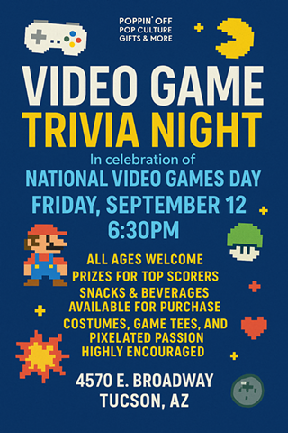 Image: Trivia Night - Video Games @ Poppin' Off