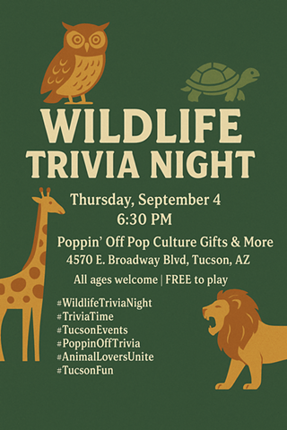 Image: Trivia Night - Wildlife @ Poppin' Off