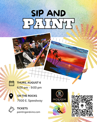 Image: Tropical Sunset Sip and Paint &ndash; Includes Drink