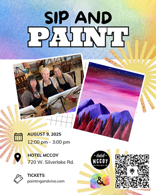 Image: Violet Mountain Paint and Sip at Hotel McCoy