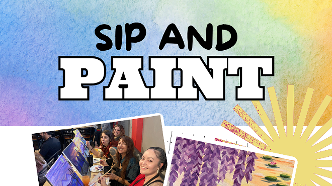 Image: Water Liles Paint and Sip at Bawker Cider