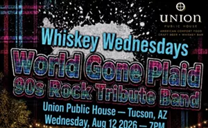 Image: 🎸 Whiskey Wednesdays: World Gone Plaid LIVE at Union Public House! 8/12/2026