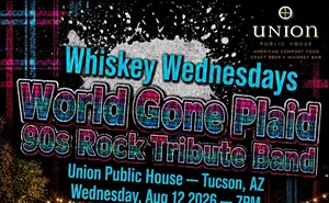 Image: Whiskey Wednesdays: World Gone Plaid LIVE at Union Public House 8/12/2026