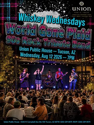 Image: Whiskey Wednesdays: World Gone Plaid LIVE at Union Public House 8/12/2026
