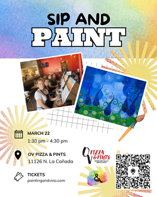 Image: Wildflower Meadow Paint and Sip in Oro Valley